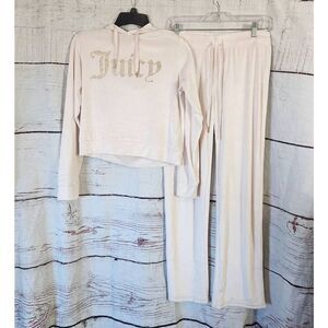 Juicy Couture Velour Bling Tracksuit Set Size S/M